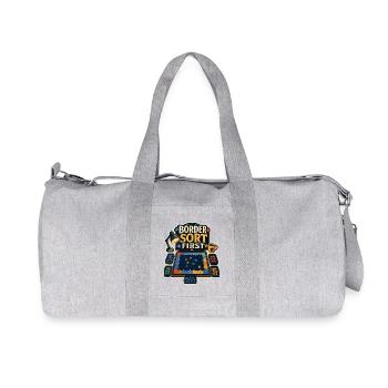 TRIER LA FRONTIÈRE EN PREMIER - Sac de sport en toile recyclée Stanley/Stella - gris chiné - Devant