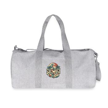 Surf Rock 60er Retro - Recycelte Canvas-Sporttasche von Stanley/Stella - Grau meliert - Vorne