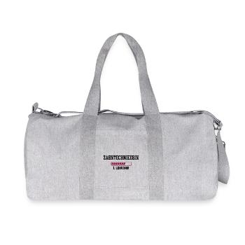 Ausbildung Zahntechnikerin 1. Lehrjahr Zahntechnik - Recycelte Canvas-Sporttasche von Stanley/Stella - Grau meliert - Vorne