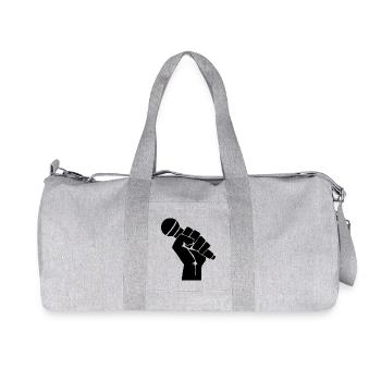 Rap Crew Mic - Recycled Canvas Sports Bag by Stanley/Stella - heather grey - Front