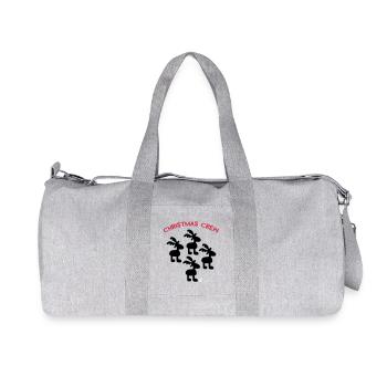 Noël - Sac de sport en toile recyclée Stanley/Stella - gris chiné - Devant