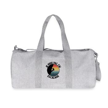 j'peux pas j'ai escalade - Sac de sport en toile recyclée Stanley/Stella - gris chiné - Devant
