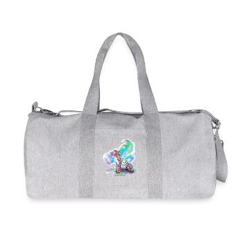 Snow Leopard | Cute animals shirt - Recycled Canvas Sports Bag by Stanley/Stella - heather grey - Front