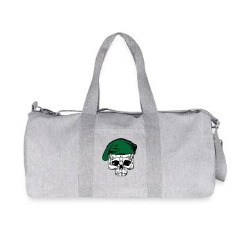 Béret vert squelette - Sac de sport en toile recyclée Stanley/Stella - gris chiné - Devant