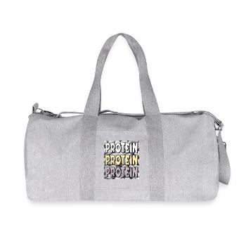 PROTEIN BOHNEN - Recycelte Canvas-Sporttasche von Stanley/Stella - Grau meliert - Vorne
