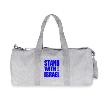 Stand with israel - Recycled Canvas Sports Bag by Stanley/Stella - heather grey - Front