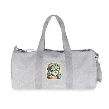 ski ski neige sports d’hiver vacances - Sac de sport en toile recyclée Stanley/Stella - gris chiné - Devant