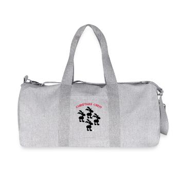 Christmas Crew - Recycled Canvas Sports Bag by Stanley/Stella - heather grey - Front