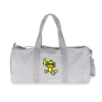 Monkey Party Bière Drôle - Sac de sport en toile recyclée Stanley/Stella - gris chiné - Devant