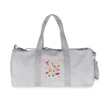 Pilze - Recycelte Canvas-Sporttasche von Stanley/Stella - Grau meliert - Vorne
