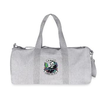 Lag Beast Panda Gamer Motif - Sac de sport en toile recyclée Stanley/Stella - gris chiné - Devant