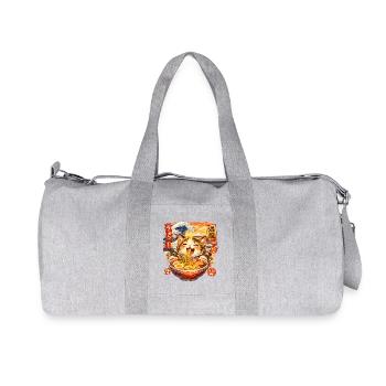 Ramen Kawaii Cats TShirt I Japanese Food - Recycled Canvas Sports Bag by Stanley/Stella - heather grey - Front