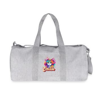 Emilia, Mädchenname, Lieblingsname - Recycelte Canvas-Sporttasche von Stanley/Stella - Grau meliert - Vorne