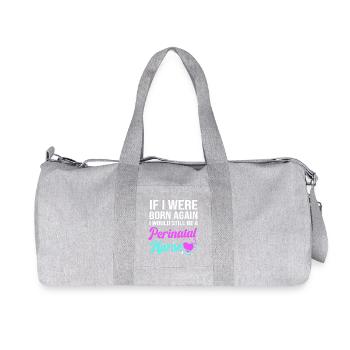 Obgyn Frauenheilkunde Geburtshilfe Hebamme - Recycelte Canvas-Sporttasche von Stanley/Stella - Grau meliert - Vorne