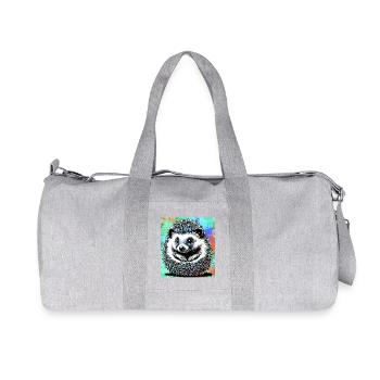 Igel - Recycelte Canvas-Sporttasche von Stanley/Stella - Grau meliert - Vorne