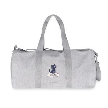 Rêveur chat sur nuage - Sac de sport en toile recyclée Stanley/Stella - gris chiné - Devant