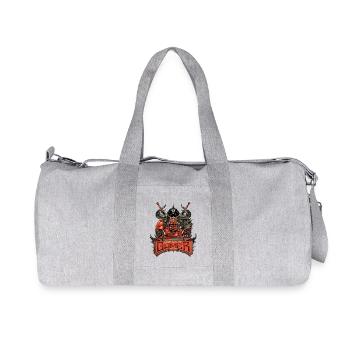 Nerd Gamer Designs MOAB Sword Devil Demon Fighter - Recycled Canvas Sports Bag by Stanley/Stella - heather grey - Front