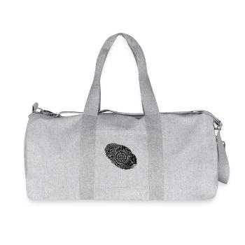 fingerprint dns dna gift mountain bike mtb bi - Recycled Canvas Sports Bag by Stanley/Stella - heather grey - Front