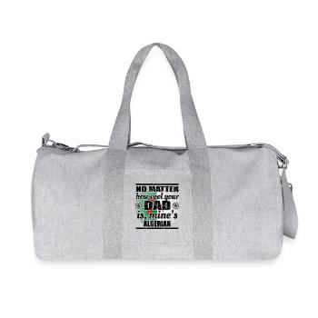 no matter dad cool father gift Algeria png - Recycled Canvas Sports Bag by Stanley/Stella - heather grey - Front