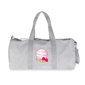 Raspberry ice cream ice cream ice cream ice cream ball - Recycled Canvas Sports Bag by Stanley/Stella - heather grey - Front