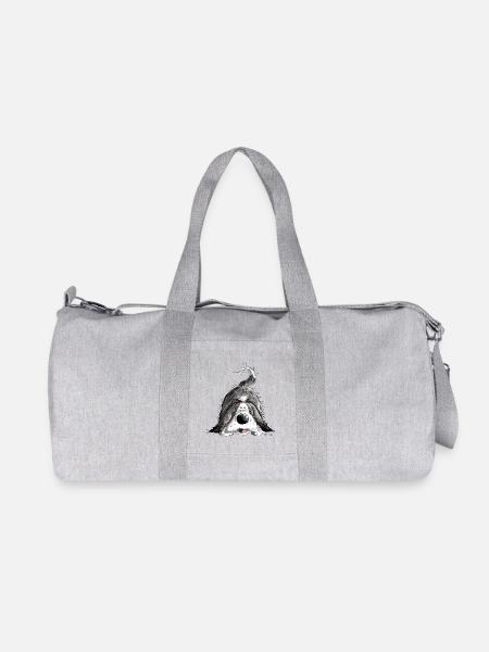 Bearded Collie - Sac de sport en toile recyclée Stanley/Stella - gris chiné
