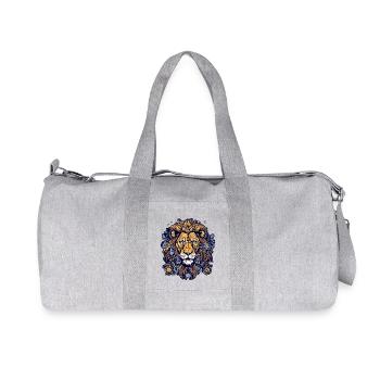Kitu the lion - Recycled Canvas Sports Bag by Stanley/Stella - heather grey - Front