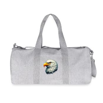 Aigle - Sac de sport en toile recyclée Stanley/Stella - gris chiné - Devant