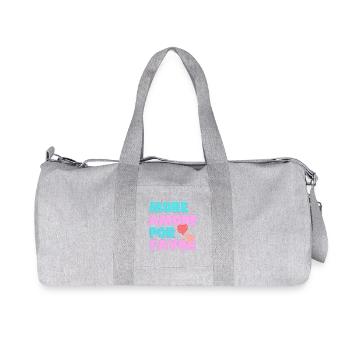 More Amore Pore Favor - mehr Liebe bitte - Recycelte Canvas-Sporttasche von Stanley/Stella - Grau meliert - Vorne