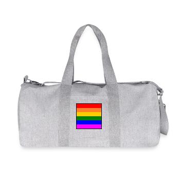 Rainbow - Recycled Canvas Sports Bag by Stanley/Stella - heather grey - Front