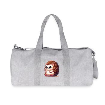 Hedgehog - Recycled Canvas Sports Bag by Stanley/Stella - heather grey - Front