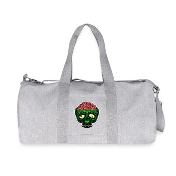 Open to new things – especially in the mind - Recycled Canvas Sports Bag by Stanley/Stella - heather grey - Front