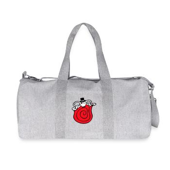 Mr Snail Sir Cylinder Monocle Rich Wealthy - Recycled Canvas Sports Bag by Stanley/Stella - heather grey - Front