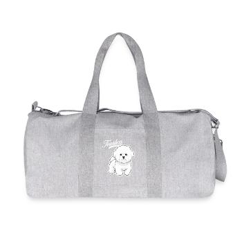 Poodle Courage - Recycled Canvas Sports Bag by Stanley/Stella - heather grey - Front