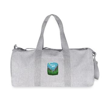 Take a Hike – Adventure & Hiking Design - Recycled Canvas Sports Bag by Stanley/Stella - heather grey - Front