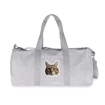 Sticker Missty - Sac de sport en toile recyclée Stanley/Stella - gris chiné - Devant
