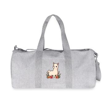 lama - Recycled Canvas Sports Bag by Stanley/Stella - heather grey - Front