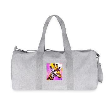 Giraffe - Recycelte Canvas-Sporttasche von Stanley/Stella - Grau meliert - Vorne
