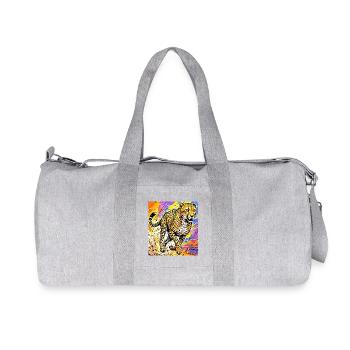 Gepard - Recycelte Canvas-Sporttasche von Stanley/Stella - Grau meliert - Vorne