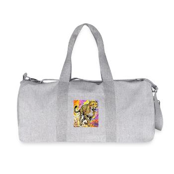 Gepard - Recycelte Canvas-Sporttasche von Stanley/Stella - Grau meliert - Vorne