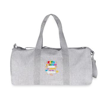 Kit _Abgaenger - Recycelte Canvas-Sporttasche von Stanley/Stella - Grau meliert - Vorne