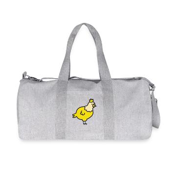 Dessin animé du Poussin Royal - Sac de sport en toile recyclée Stanley/Stella - gris chiné - Devant