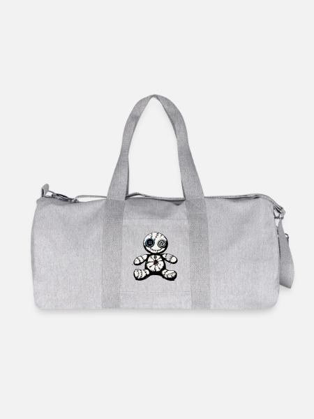 Voodoo Puppe - Recycelte Canvas-Sporttasche von Stanley/Stella - Grau meliert