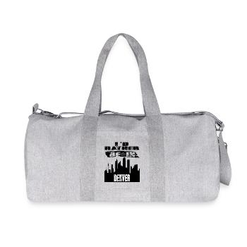 Cadeau Id rather be in Denver - Sac de sport en toile recyclée Stanley/Stella - gris chiné - Devant