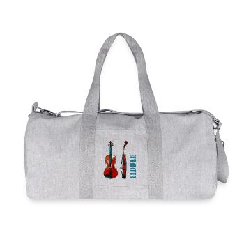 violon - Sac de sport en toile recyclée Stanley/Stella - gris chiné - Devant