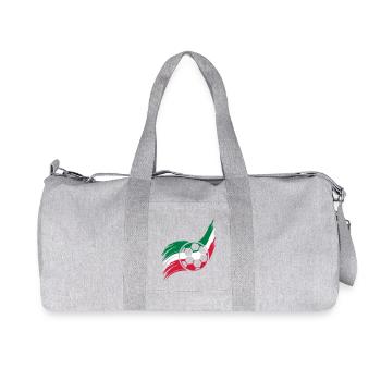 Ballon de drapeau Italie Logo de fan de football italien - Sac de sport en toile recyclée Stanley/Stella - gris chiné - Devant