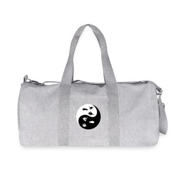 Yin Yang Fantômes I Halloween - Sac de sport en toile recyclée Stanley/Stella - gris chiné - Devant