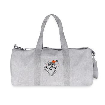 Skifliegen, Wintersport, Weihnachten - Recycelte Canvas-Sporttasche von Stanley/Stella - Grau meliert - Vorne