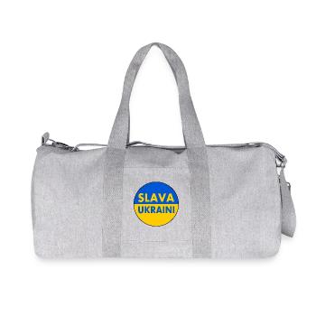 Slava ukraini - Sac de sport en toile recyclée Stanley/Stella - gris chiné - Devant