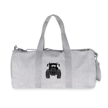 Front view of farm tractor - Recycled Canvas Sports Bag by Stanley/Stella - heather grey - Front