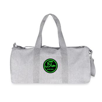 Halal - Recycelte Canvas-Sporttasche von Stanley/Stella - Grau meliert - Vorne